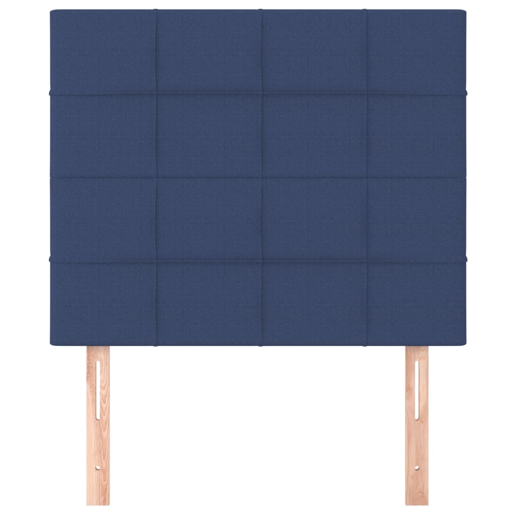Testiera-Testata-Testiera Decorativa Blu 100x5x118/128 cm Tessuto 841472