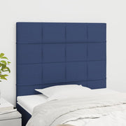 Testiera-Testata-Testiera Decorativa Blu 100x5x118/128 cm Tessuto 841472