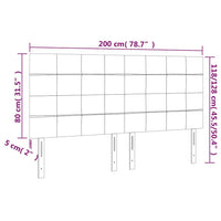 Testiera-Testata-Testiera Decorativa Verde Scuro 200x5x118/128 cm Velluto 768448