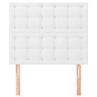 Testiere 2 pz Biancho 100x5x78/88 cm in Similpelle 3116417