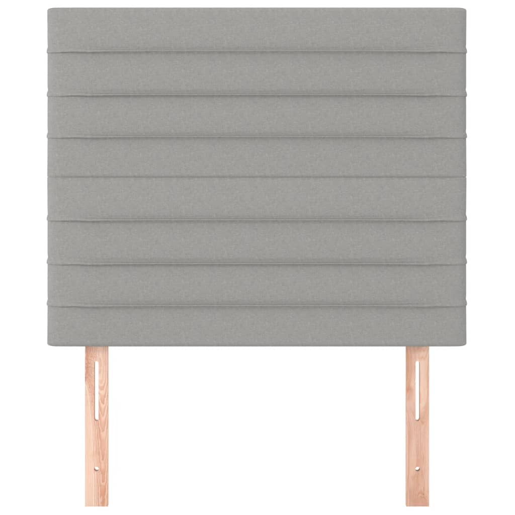 Testiera 2 pz Grigio Chiaro 80x5x78/88 cm in Tessuto 3116446