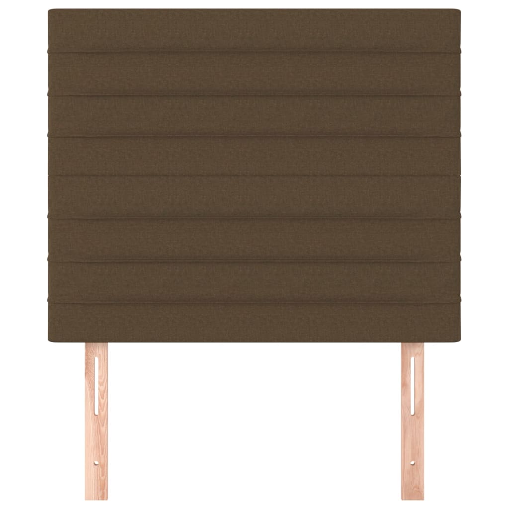 Testiera 2 pz Marrone Scuro 80x5x78/88 cm in Tessuto 3116449