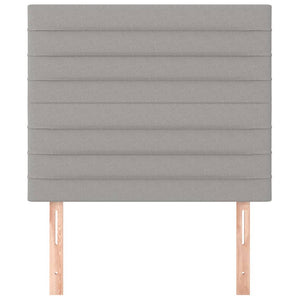 Testiera 2 pz Grigio Chiaro 90x5x78/88 cm in Tessuto 3116454
