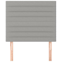 Testiere 2 pz Grigio Chiaro 100x5x78/88 cm in Tessuto 3116462