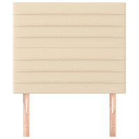 Testiera 2 pz Crema 100x5x78/88 cm in Tessuto
