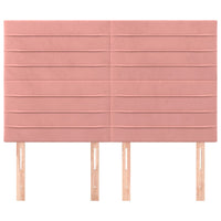 Testiere 4 pz Rosa 72x5x78/88 cm in Velluto 3116525