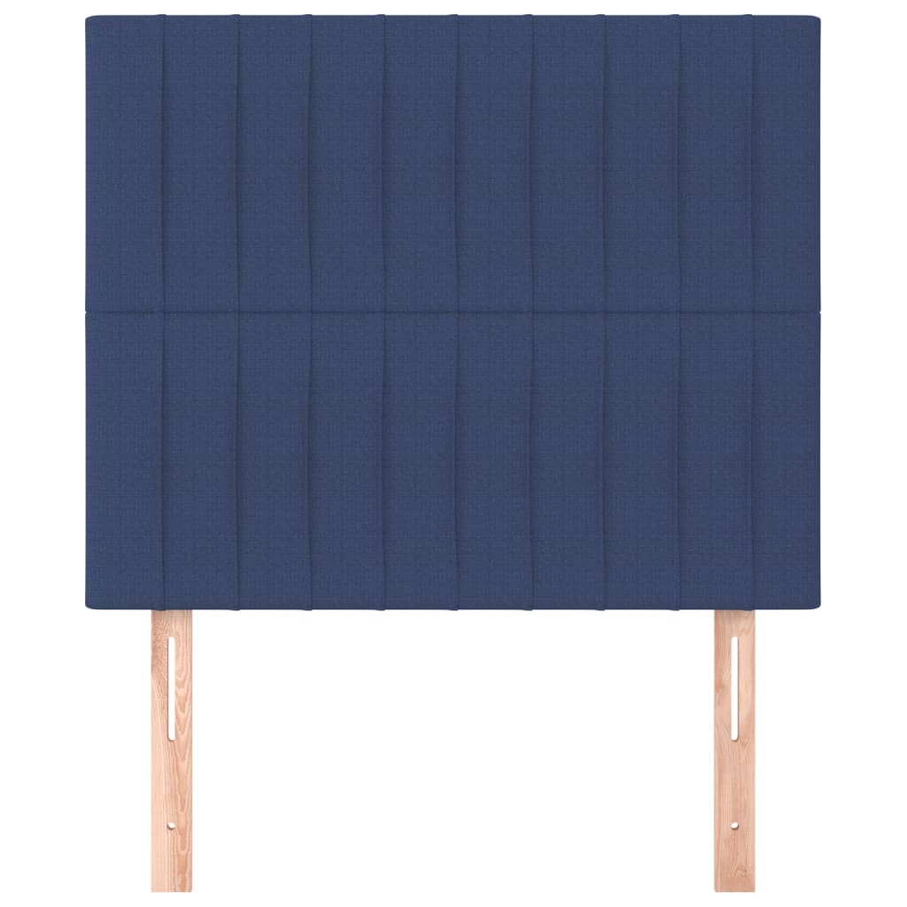 Testiera 2 pz Blu 80x5x78/88 cm in Tessuto 3116550