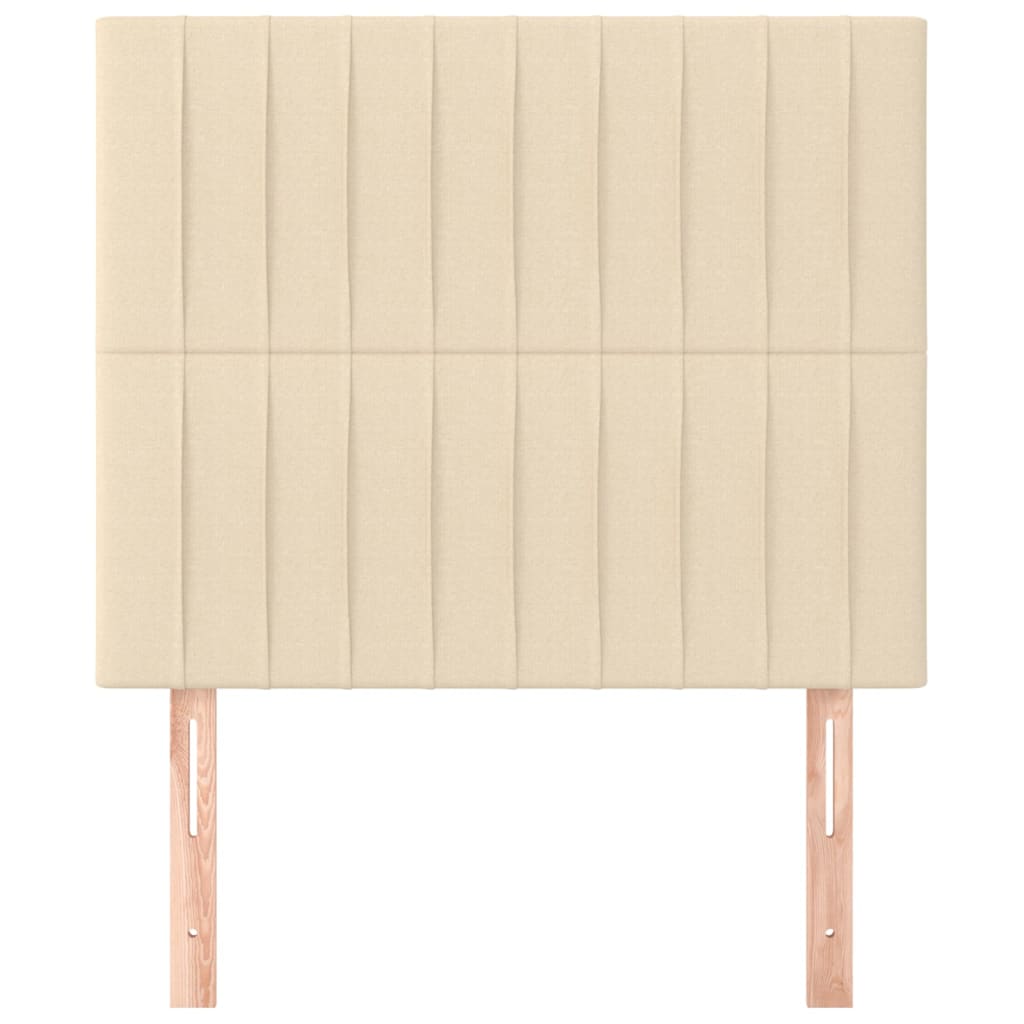 Testiera 2 pz Crema 90x5x78/88 cm in Tessutocod mxl 73632
