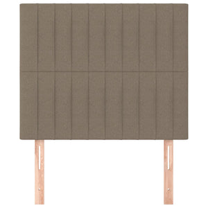 Testiera per Letto-Testata-Testiera Decorativa tortora 100x5x118/128 cm in tessuto 350056