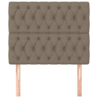 Testiera 2 pz Tortora 100 x 7 x 78/88 cm in Tessuto 3116662