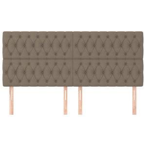 Testiera 4 pz Tortora 90x7x78/88 cm in Tessutocod mxl 97645