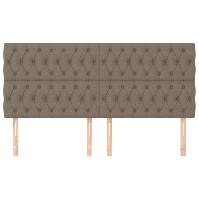 Testiera 4 pz Tortora 90x7x78/88 cm in Tessutocod mxl 97645