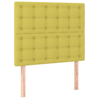 Testiera 2 pz Verde 80x5x78/88 cm in Tessuto