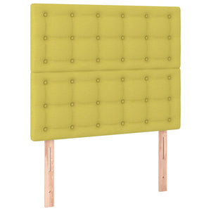 Testiera 2 pz Verde 80x5x78/88 cm in Tessuto