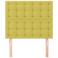 Testiera 2 pz Verde 80x5x78/88 cm in Tessuto
