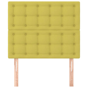 Testiera 2 pz Verde 80x5x78/88 cm in Tessuto