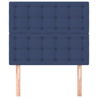 Testiera 2 pz Blu 90x5x78/88 cm in Tessuto 3116754
