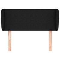 Testiera ad Orecchio Nera 83 x 23 x 78/88 cm in Tessuto 3116840