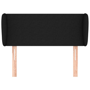 Testiera ad Orecchio Nera 83 x 23 x 78/88 cm in Tessuto 3116840