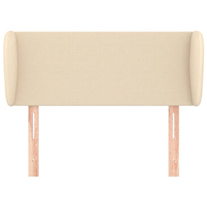 Testiera ad Orecchio-Testata con Orecchie Crema 83 x 23 x 78/88 cm in Tessuto 925767