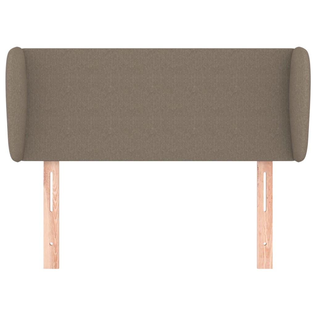 Testiera ad Orecchio-Testata con Orecchie Tortora 103x23x78/88 cm in Tessuto 825158