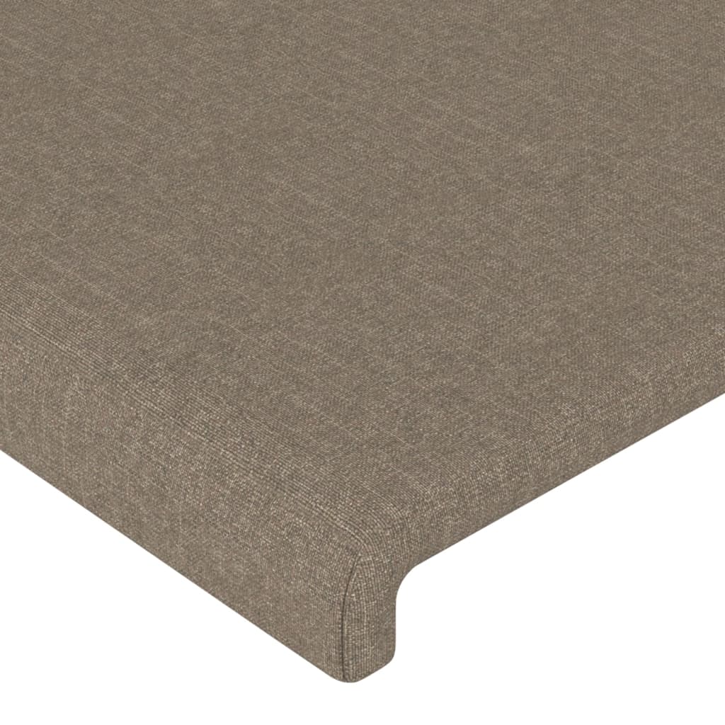 Testiera ad Orecchio-Testata con Orecchie Tortora 103x23x78/88 cm in Tessuto 825158