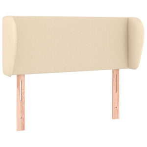 Testiera ad Orecchio-Testata con Orecchie Crema 103x23x78/88 cm in Tessuto 838967