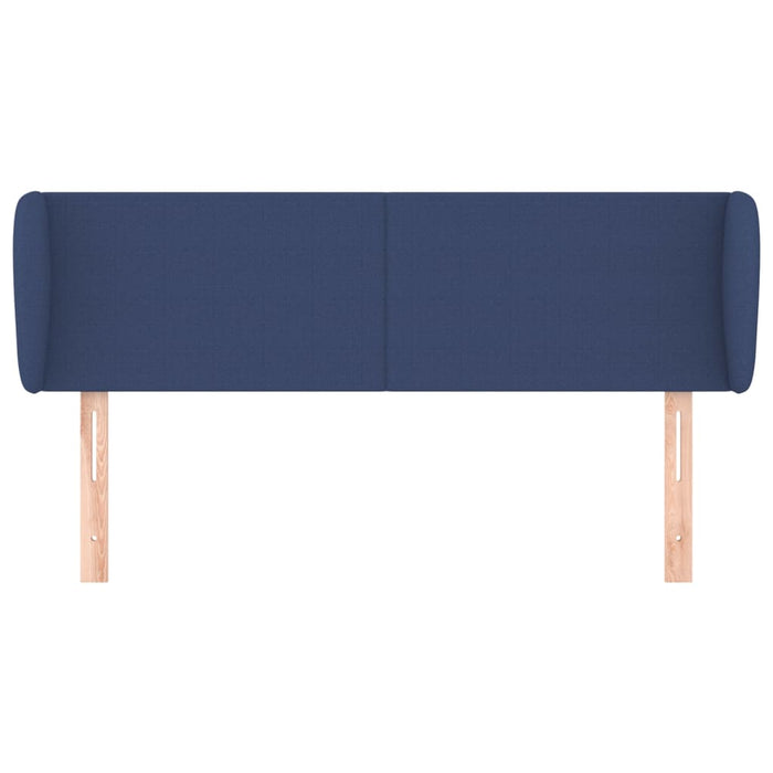 Testiera ad Orecchio-Testata con Orecchie Blu 103x23x78/88cm in Tessuto 594978