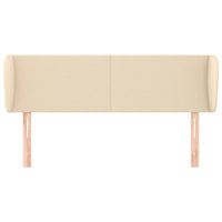 Testiera ad Orecchio-Testata con Orecchie Crema 147x23x78/88 cm in Tessuto 150431