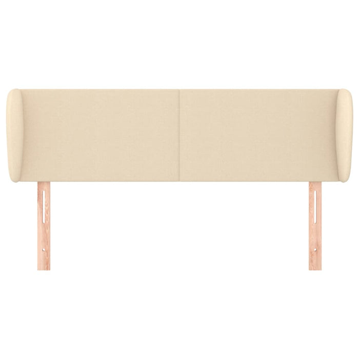 Testiera ad Orecchio-Testata con Orecchie Crema 147x23x78/88 cm in Tessuto 150431