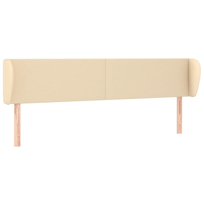 Testiera ad Orecchio-Testata con Orecchie Crema 183x23x78/88 cm in Tessuto 542224