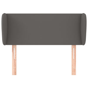 Testiera ad Orecchio-Testata con Orecchie Grigia 83x23x78/88 cm in Similpelle 695530