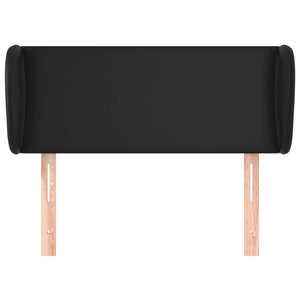 Testiera ad Orecchio Nera 93x23x78/88 cm in Similpelle 3116942