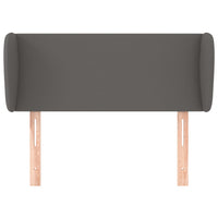 Testiera ad Orecchio-Testata con Orecchie Grigia 93x23x78/88 cm in Similpelle 161510