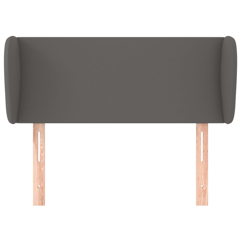 Testiera ad Orecchio-Testata con Orecchie Grigia 103x23x78/88 cm in Similpelle 489718