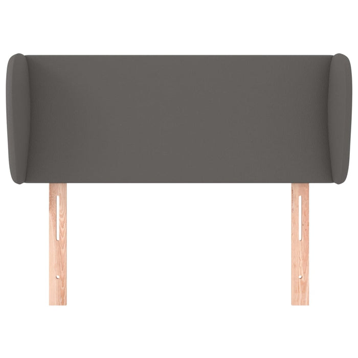 Testiera ad Orecchio-Testata con Orecchie Grigia 103x23x78/88 cm in Similpelle 489718