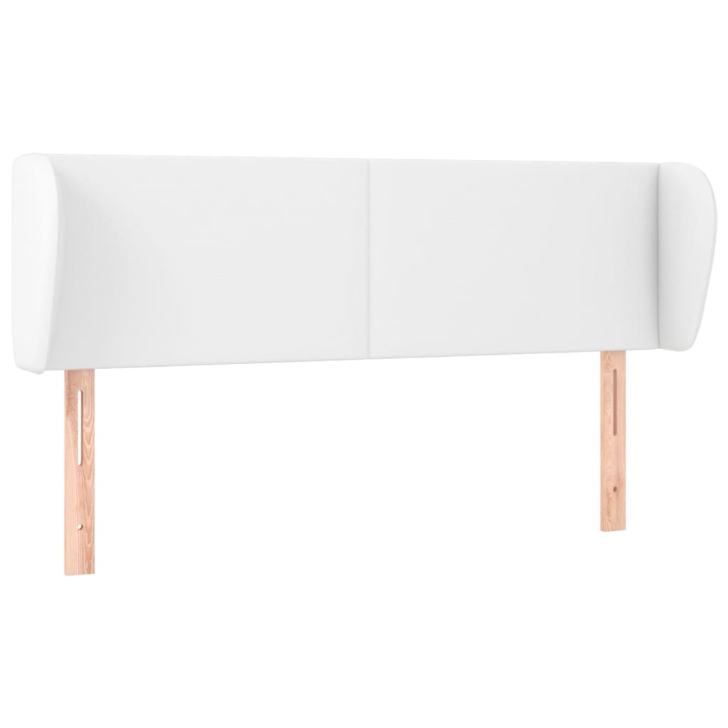 Testiera ad Orecchio-Testata con Orecchie Bianca 147x23x78/88 cm in Similpelle 887323