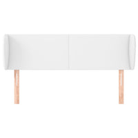 Testiera ad Orecchio-Testata con Orecchie Bianca 147x23x78/88 cm in Similpelle 887323