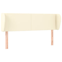 Testiera ad Orecchio-Testata con Orecchie Crema 147x23x78/88 cm in Similpelle 674786