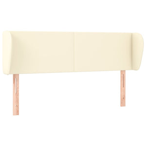 Testiera ad Orecchio-Testata con Orecchie Crema 147x23x78/88 cm in Similpelle 674786