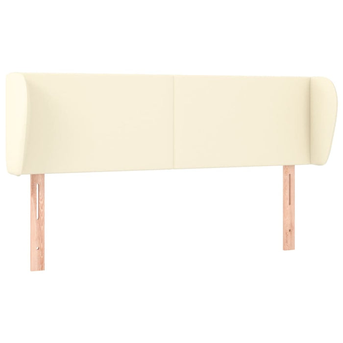 Testiera ad Orecchio-Testata con Orecchie Crema 147x23x78/88 cm in Similpelle 674786