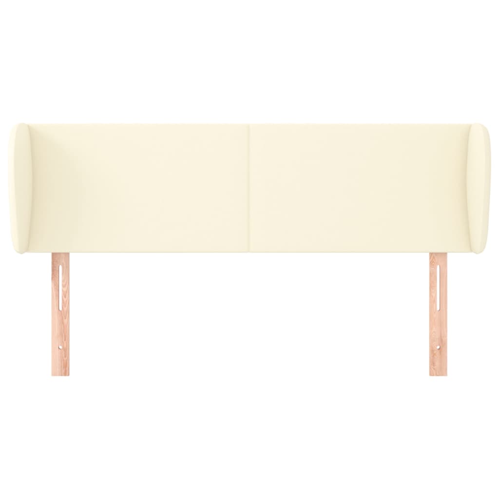 Testiera ad Orecchio-Testata con Orecchie Crema 147x23x78/88 cm in Similpelle 674786