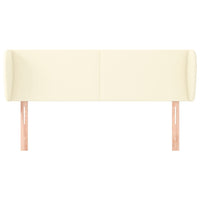 Testiera ad Orecchio-Testata con Orecchie Crema 147x23x78/88 cm in Similpelle 674786