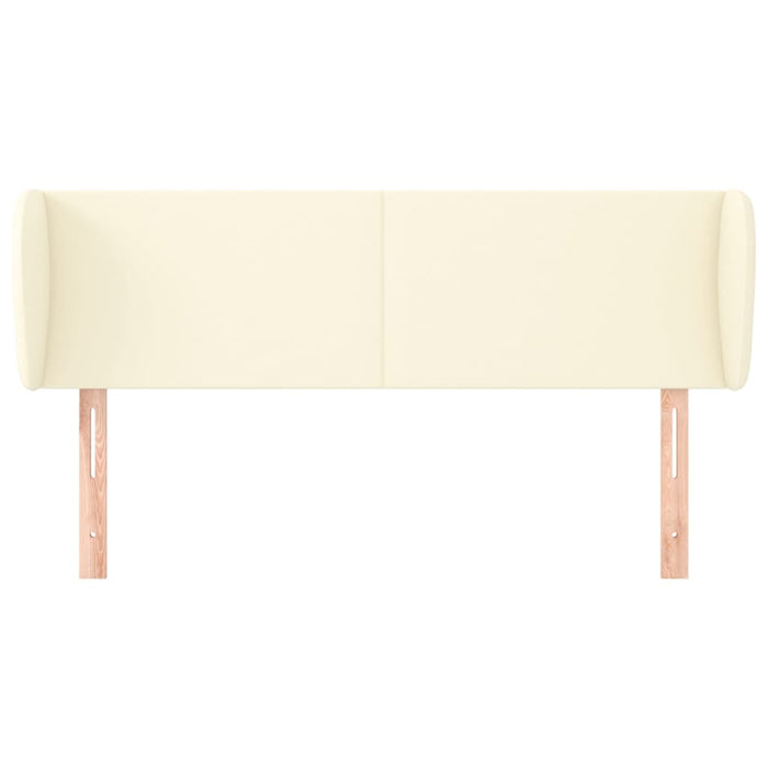 Testiera ad Orecchio-Testata con Orecchie Crema 147x23x78/88 cm in Similpelle 674786