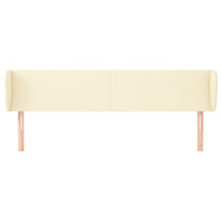 Testiera ad Orecchio-Testata con Orecchie Crema 163x23x78/88 cm in Similpelle