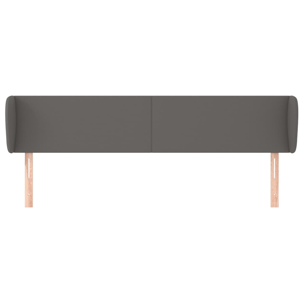 Testiera ad Orecchio-Testata con Orecchie Grigio 203x23x78/88 cm in Similpelle 366013