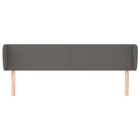 Testiera ad Orecchio-Testata con Orecchie Grigio 203x23x78/88 cm in Similpelle 366013