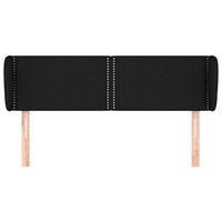 Testiera ad Orecchio Nera 147x23x78/88 cm in Tessuto 3117004