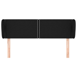 Testiera ad Orecchio Nera 147x23x78/88 cm in Tessuto 3117004