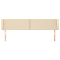 Testiera ad Orecchio Crema 163x23x78/88 cm in Tessuto